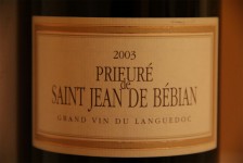Pieuré de St Jean de Bébian rouge 2003