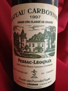Chateau carbonnieux rouge 1997