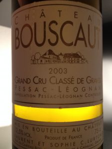 Bouscaut blanc 2003