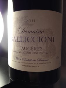 Domaine Ballicioni Faugeres 2011