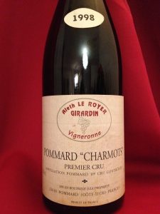 Girardin pommard 1998 charmots